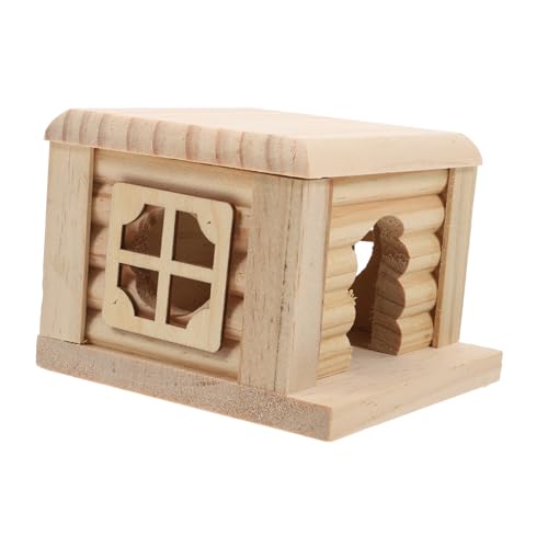 Supvox Hamsterhaus Holz Kleines Haus Hamster Versteck Spielhaus Holzhaus für Kleintiere Innenbereich Einfach zu Reinigen Langlebig und Innovativ für Hamster Zubehör Käfig Supvox Hamsterhaus Holz Kleines Haus Hamster Versteck Spielhaus Holzhaus für Kleintiere Innenbereich Einfach zu Reinigen Langlebig und Innovativ für Hamster Zubehör Käfig von Supvox
