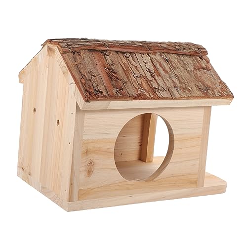Supvox Stabiler Hamsterunterstand Aus Holz Schlafhaus Versteck Für Meerschweinchen Frettchen Chinchillas Haustierfreundliches Design von Supvox