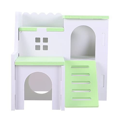 Supvox Hamsterhaus Aus Holz Waschbar Zweistöckiges Villendesign Plattformen Und Leitern Für Hamster Meerschweinchen Und Ratten von Supvox