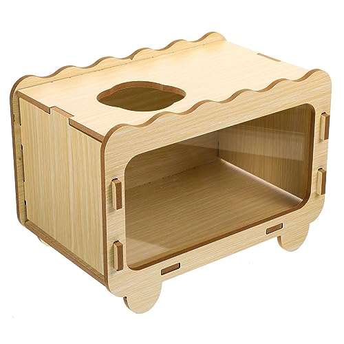 Supvox Hamsterversteck Hamster hamsterspielzeug Hamster Spielhaus Hamsterdekorationen für den Käfig Nest Haustiere Graben Hamster verstecktes hölzern von Supvox