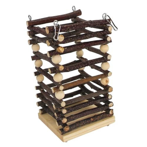Supvox Heu-futterständer Holzbehälter Hasen-futterspender Chinchilla-futterspender Meerschweinchen-futterspender von Supvox