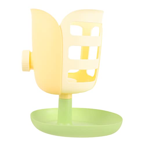Supvox Hasengrasständer Futternapf für Kaninchen hängende Heufütterung Hase Heustand Hasen Heuraufe Heuhalterung für Hasen Essen Futterstelle für Kaninchen hängender Halter pp Yellow von Supvox