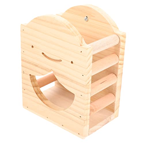Supvox Hasen-heu-futterständer Aufbewahrungs-heuhalter Holz-Hamster-futterständer – Langlebig und Sicher für Den Haustierkäfig von Supvox