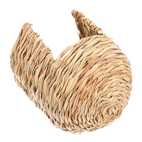Supvox Hasenhütte Hasenschloss Kaninchennest Kleine Tierhütte Kleine Haustierhütte Kleiner Tierversteck Meerschweinchen Versteck Spielhaus Für Kaninchen Gras von Supvox