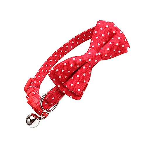Supvox Pets Bow Tie Collar Mit Glocke Für Hunde Und Verstellbares Komfortables Im Roten Design Für Stilvolle Tierfotos Und Alltag von Supvox