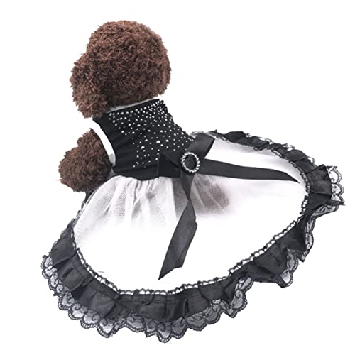Supvox Luxuriöses Hundekleid Haustier-hochzeitskostüm Partykleid Aus Spitze für Größe XXL von Supvox