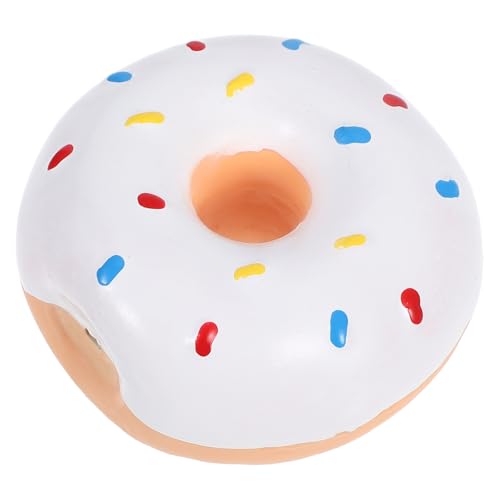 Supvox Haustier Latexspielzeug Welpenspielzeug Donuts Welpen Kauspielzeug Bissfestes Quietschspielzeug Kleintierspielzeug Hunde Latexspielzeug Hundekauspielzeug Welpen von Supvox