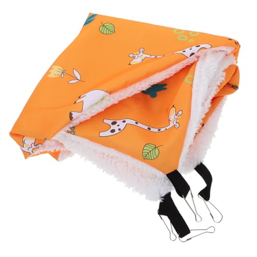 Supvox Multifunktionales Haustierbett: Hängematte Zum Aufhängen für Hamster Ruheplatz für Eichhörnchen Versteck für Meerschweinchen 20 X 20 cm Gelb von Supvox