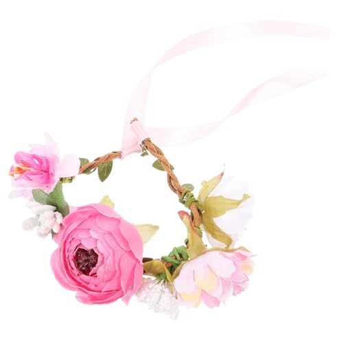 Supvox Haustierhalsband Halsband Mit Hundeanhänger Zierliche Halsketten Haustier Bowknot Halskette Blumenhalsband Für Katzen Zartes Katzenhalsband Girlande Kätzchen Stoff Karikatur Rosa von Supvox