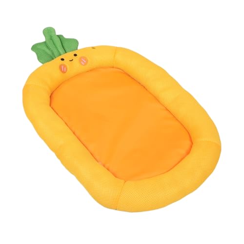 Supvox Haustiermatte Kleine Hundehütte Hundematten Zum Schlafen Welpenbett Hundehaus Bett Weiches Plüsch-hundebett Katzenbett Nestmatte Für Haustiere Hund Schlafunterlage Stoff Orange von Supvox
