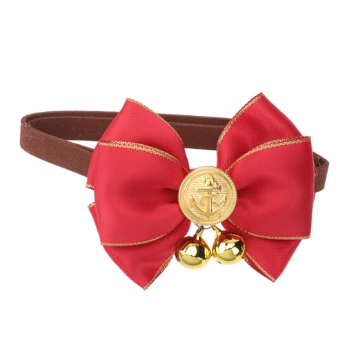 Supvox Für Hunde Und Schickes Schleifen-glockenhalsband Welpenhalsband Heimtierbedarf Haustier-Hals-Accessoires Rot Supvox Für Hunde Und Schickes Schleifen-glockenhalsband Welpenhalsband Heimtierbedarf Haustier-Hals-Accessoires Rot von Supvox