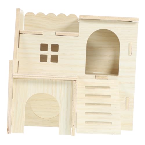 Supvox Holz Hamster Versteck Haus Robust Kleintier Versteck Für Hamster Meerschweinchen Nager Und Kaninchen Kleintierhaus Spieltunnel Zubehör Supvox Holz Hamster Versteck Haus Robust Kleintier Versteck Für Hamster Meerschweinchen Nager Und Kaninchen Kleintierhaus Spieltunnel Zubehör von Supvox