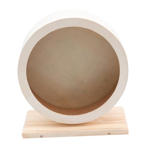Supvox Holz Laufdiscs für Hamster Kleintiere Kleines Fitnessrad für Haustiere Langlebig Komfortabel Fördert Gesunde Bewegung für Nagetiere und Kleine von Supvox