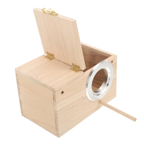 Supvox Holz Nistkasten für Papageien und Kleine Vögel Wetterfester Parrot Breeding Box Großer Vogel Nistkasten mit Rechts Öffnender Tür Natürlicher Vogelnistkasten für Garten und Balkon Supvox Holz Nistkasten für Papageien und Kleine Vögel Wetterfester Parrot Breeding Box Großer Vogel Nistkasten mit Rechts Öffnender Tür Natürlicher Vogelnistkasten für Garten und Balkon von Supvox