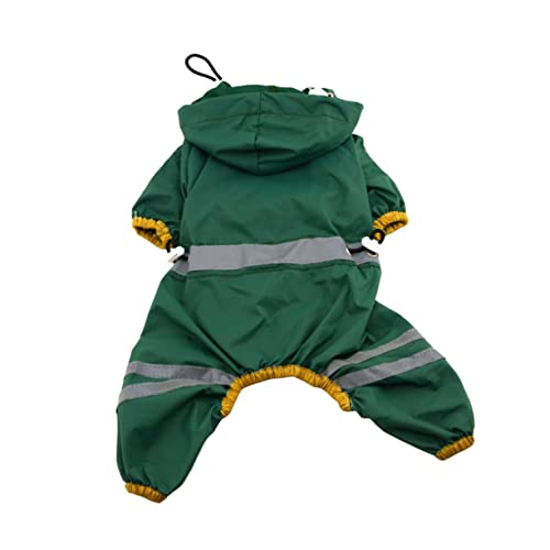 Supvox Hund Regen Slicker Poncho-Regenmantel Hunderegenmäntel für große Hunde Regenjacke Regenponcho Regenmantel für Haustiere Hunde-Regen-Hoodie einzelne Schicht Jacke mit Hut Kleidung von Supvox