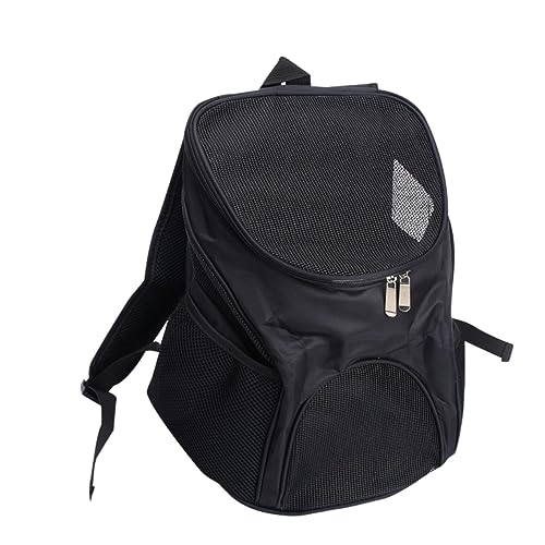 Supvox Rucksack Für Haustier Und Hund Tragetasche Atmungsaktiv Und Bequem Schwarz Vielseitig Zum Wandern Radfahren von Supvox