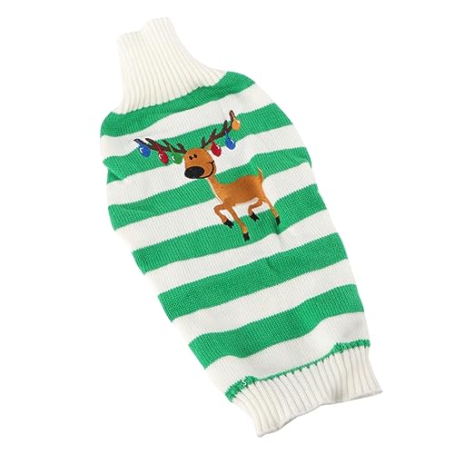 Supvox Elch Muster Haustier Pullover Weihnachten Hund Strickpullover Warme Hundekleidung Supvox Elch Muster Haustier Pullover Weihnachten Hund Strickpullover Warme Hundekleidung von Supvox