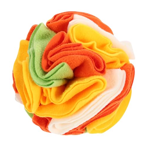 Supvox Hundeschnüffelball aus Strapazierfähigem Polar Fleece Farbenfrohes Kau und Futterspielzeug Fördert Langsames Fressen und Geruchssinn Geeignet für Große und Kleine Hunde Langlebig Supvox Hundeschnüffelball aus Strapazierfähigem Polar Fleece Farbenfrohes Kau und Futterspielzeug Fördert Langsames Fressen und Geruchssinn Geeignet für Große und Kleine Hunde Langlebig von Supvox