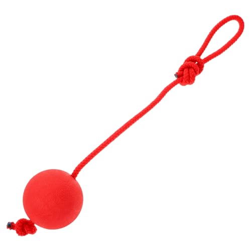 Supvox Hundespielzeug Gummi Ball mit Elastischem Seil Großer Bissfester Trainingsball für Welpen und Hunde Strapazierfähiges Kauspielzeug für Outdoor Spiele und Zufällige Farbe von Supvox