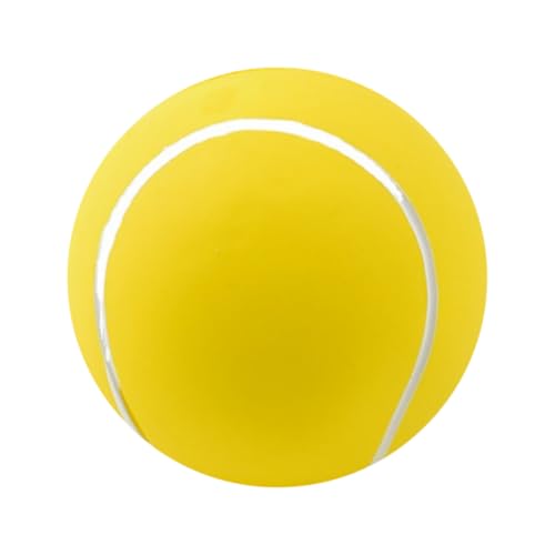 Supvox Hundespielzeug Latex Tennisball mit Quietschfunktion Robustes Kauspielzeug für Hunde Molarfreundlich Großer Geräuscherzeugender Hundekauknochen Interaktives zur Beschäftigung und von Supvox