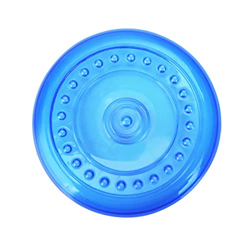 Supvox Hundespielzeug Pet Flying Disc für Interaktives Training Blau Mittel Beissfest für Hunde zur Natürlichen Jagdinstinkts Beschäftigung Ihres Haustiers von Supvox