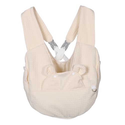 Supvox Hundetransport Rucksack für Kleine und Mittelgroße und Katzen Atmungsaktiv Verstellbar für Reisen Camping und Ausflüge Beige mit Mehreren Fächern von Supvox