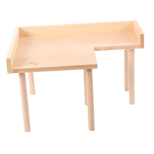 Supvox Hamsterförmiges Spielzeug Plattform – Stehplattform Aus Holz Für Hamsterspielzeug von Supvox