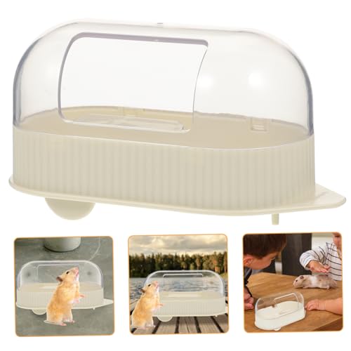 Supvox Sandbadebox Für Kleintiere Wiederverwendbar Für Chinchillas Kompaktes Hamster-badezimmerzubehör von Supvox
