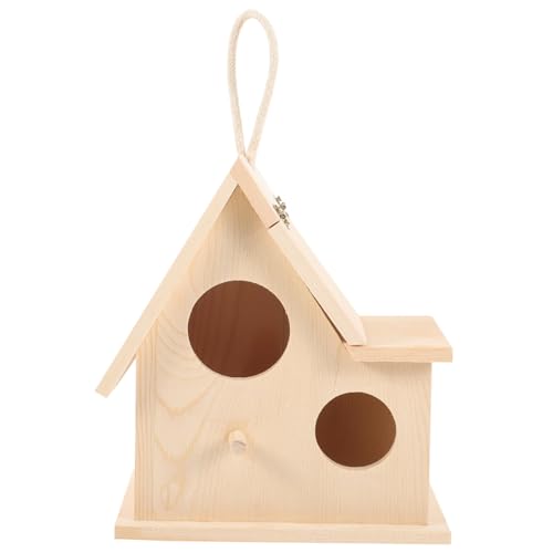 Supvox Holznest Vogel Nisthaus Papagei Zucht Box Vogel Outdoor Vogel Nistkasten von Supvox
