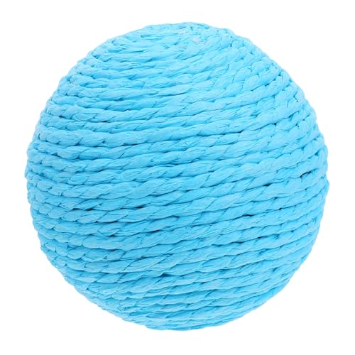 Supvox Sisalball Für Katzen Großer Interaktiver Kratzball Robustem Sisal Für Drinnen Mit Spiel Und Kauoptionen Für Kätzchen Und Katzen Blau von Supvox