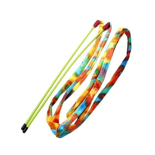 Supvox Katzen Teaser Stab Mit Buntem PVC Band Und Glocke Interaktives Für Katzen Und Kätzchen Farbige Katzenspielzeug Angel Streifen Supvox Katzen Teaser Stab Mit Buntem PVC Band Und Glocke Interaktives Für Katzen Und Kätzchen Farbige Katzenspielzeug Angel Streifen von Supvox