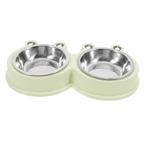 Supvox Haustierbedarf - Katzenfutter- Und Wassernapf Mit Edelstahlboden Ohne Boden Für Bis Mittelgroße Hunde Und Katzen von Supvox