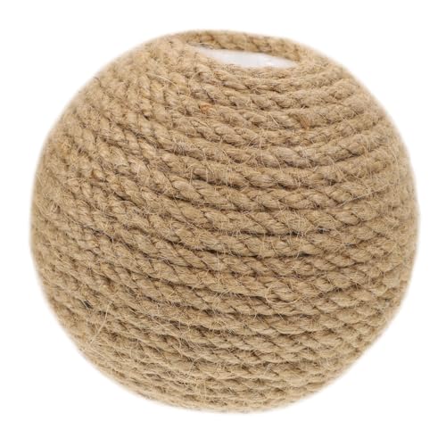 Supvox Katzenball aus Sisal für Interaktives und Krallenpflege und Sicher mit Praktischem Lochdesign Fördert die Körperliche und Geistige Stimulation für Katzen Drinnen Supvox Katzenball aus Sisal für Interaktives und Krallenpflege und Sicher mit Praktischem Lochdesign Fördert die Körperliche und Geistige Stimulation für Katzen Drinnen von Supvox