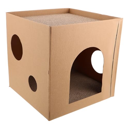 Supvox Gemütliches Katzenkratzbrett Nestbett Großer Kratzbereich Wellpappe Sicher Für Katzen Heimdekoration Supvox Gemütliches Katzenkratzbrett Nestbett Großer Kratzbereich Wellpappe Sicher Für Katzen Heimdekoration von Supvox