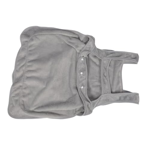 Supvox Katzenstreichelschürze Welpe Hund Katzen Taschen katzentragetuch Haustier Transporttasche Haustierbeutel Haustierhalteschürze Schürze für Haustier Arktisches Vlies Light Grey von Supvox
