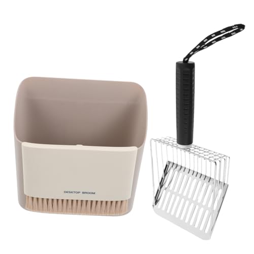 Supvox Katzenstreu-Schaufel-Set Siebschaufel für Katzenstreu Metallstreu Scoop Katzenschaufel aus Metall Edelstahlschaufel Wurfschaufel Abfallschaufel aus Metall Katzenschugel Gummi von Supvox