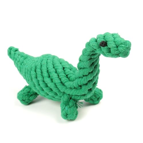 Supvox Haustier Seil Dino Spielzeug Hund Zahnen Spielzeug Baumwolle Seil Spielzeug Für Hunde Grün Dinosaurier Form von Supvox