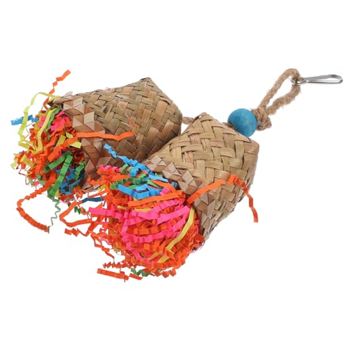 Supvox Kauspielzeug Für Vögel Aus Palmblättern Spielzeug Zum Aufhängen Für Papageien Vogelkäfig-Ornament Robustes Zerkleinerungsspielzeug Leuchtende Farben Sicher Für Vögel Supvox Kauspielzeug Für Vögel Aus Palmblättern Spielzeug Zum Aufhängen Für Papageien Vogelkäfig-Ornament Robustes Zerkleinerungsspielzeug Leuchtende Farben Sicher Für Vögel von Supvox