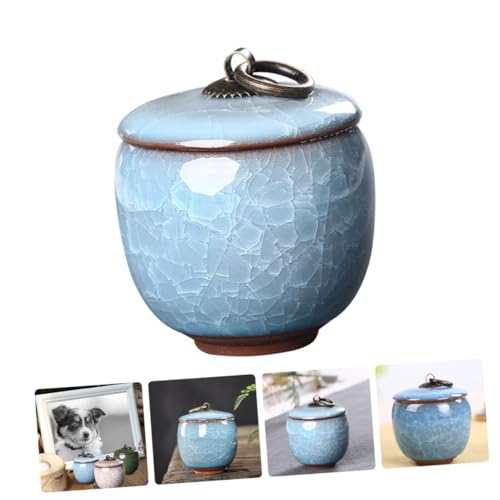 Supvox Keramik Tierurne für Haustierasche Kleine Versiegelte Aschebehälter für Hunde Langlebige Korrosionsbeständige Pet Cremation Urn Hellblauer Cremains Aufbewahrungstopf Supvox Keramik Tierurne für Haustierasche Kleine Versiegelte Aschebehälter für Hunde Langlebige Korrosionsbeständige Pet Cremation Urn Hellblauer Cremains Aufbewahrungstopf von Supvox