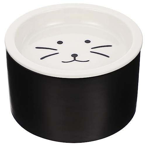 Supvox Keramiknapf Für Haustiere Behälter Für Katzenfutter Keramik-wasserschalen Behälter Zum Fressen Von Katzen Wassernapf Für Katzen Hündchenschüsseln Doppelter Zweck Trinkschale von Supvox