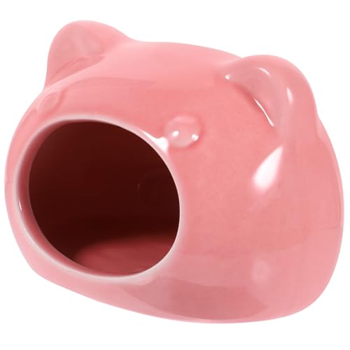 Supvox Keramisches Hamsterversteck Kleines Schlafhaus Für Hamster Und Meerschweinchen Für Ruhe Spiel Und Schutz Langlebig Und Sicher Für Kleine Haustiere Rosa von Supvox