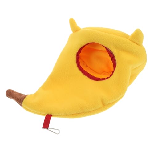 Supvox Kleine Haustier Hängematte Schlafsack für Meerschweinchen Chinchillas und Andere Kleintiere Warmes Banane Form Strapazierfähig für Aktives und Entspannen von Supvox