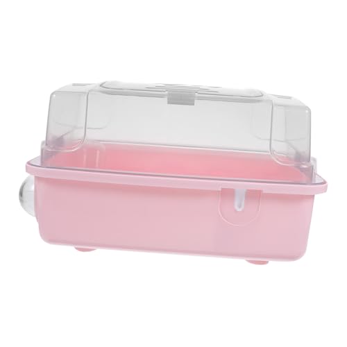 Supvox Kleiner Hamsterkäfig Tragbarer Reiseträger Transportkäfig Mit Trinkflasche Geeignet Für Kleine Hamster Und Tierklinikbesuche Platzsparendes Design von Supvox