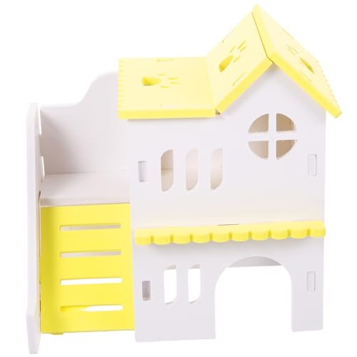 Supvox Kleines Hamsterhaus aus Langlebigem PVC Dekoratives Schlafhaus für Zwerghamster und Chinchillas Hübsche Villa in Gelb als Gemütliches Versteck und Spielhaus für Kleine Haustiere Supvox Kleines Hamsterhaus aus Langlebigem PVC Dekoratives Schlafhaus für Zwerghamster und Chinchillas Hübsche Villa in Gelb als Gemütliches Versteck und Spielhaus für Kleine Haustiere von Supvox