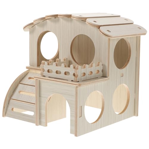 Supvox Kleines Holzhaus Hamster Indoor Chinchilla Spielhaus Kleintiere Stall Das Kleintierhaus Holzverbundplatte Supvox Kleines Holzhaus Hamster Indoor Chinchilla Spielhaus Kleintiere Stall Das Kleintierhaus Holzverbundplatte von Supvox