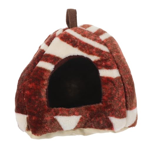 Supvox Kleintier Kuschelhöhle Groß Warmes Plüschhaus für Hamster Meerschweinchen Chinchilla Frettchen Kleines Nagerbett als Gemütliches Versteck und Schlafplatz Ganzjährig Geeignet von Supvox