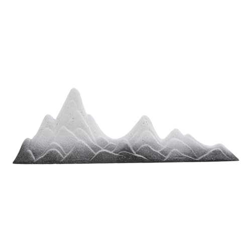 Supvox Kreative Mikro-Landschaft Aquarium Dekoration Schnee-Berg Felsen Ornament aus Harz Fischbecken Rockery Landschaftsfigur Platzsparend für Schreibtisch und Fensterbrett von Supvox