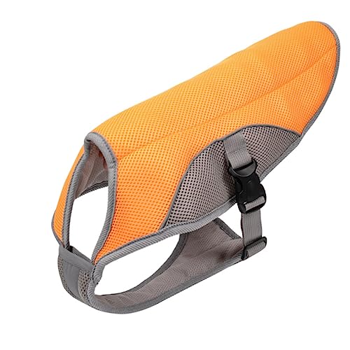 Supvox Kühlweste Für Haustiere Hundemantel Für Bequemes Netzmaterial Hundeweste Welpenkühlweste Orange 2XL von Supvox