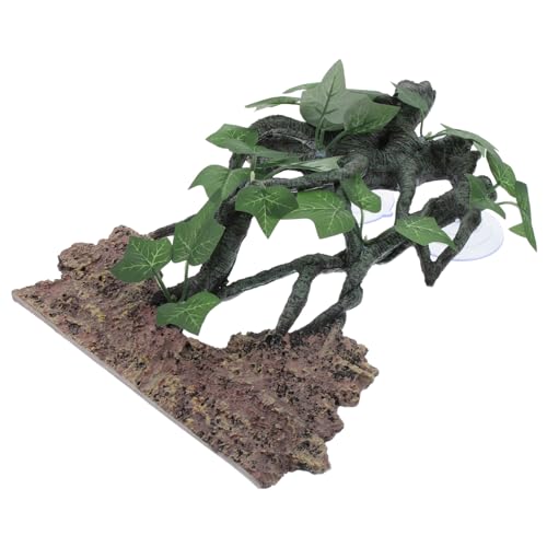 Supvox Künstlicher Baumzweig für Reptilien Terrarium Dekoratives Resin Element mit Saugnapf für Bartagamen Geckos und Schlangen Design mit Felsen Perfektes Zubehör für Reptilienbecken Supvox Künstlicher Baumzweig für Reptilien Terrarium Dekoratives Resin Element mit Saugnapf für Bartagamen Geckos und Schlangen Design mit Felsen Perfektes Zubehör für Reptilienbecken von Supvox