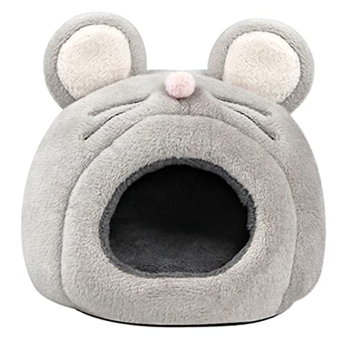 Supvox Kuschelhöhle für Kleintiere Warmes Plüschbett für Hamster Ratten und Igel Stylisches Rückzugsort mit Niedlichem Cartoon Design für Kleine Haustiere von Supvox